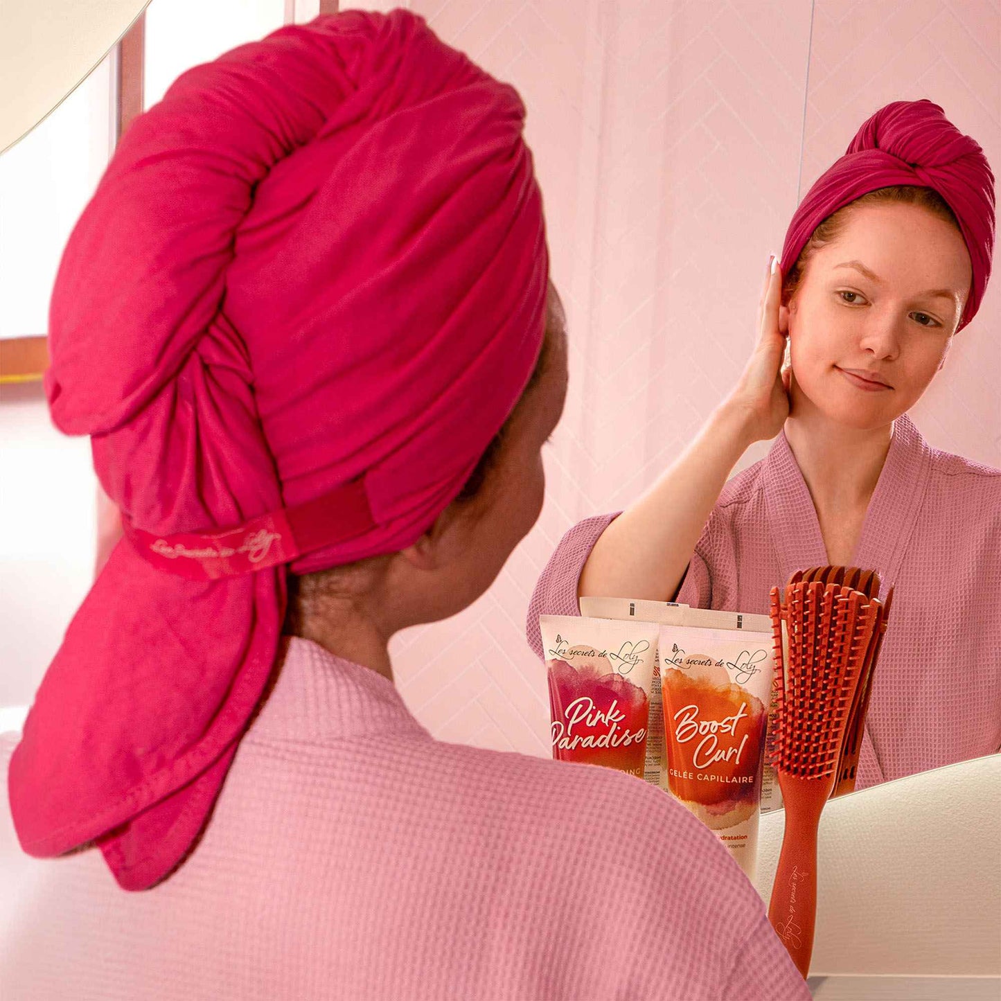 Twist-Shirt Towel - Serviette douce en coton Jersey